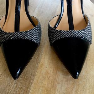 Beautiful stiletto, evening shoes.